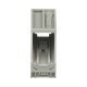 Adaptador de 1 Puerto, Para Conectores Tipo Mini-Com, Montaje en Riel Din Estándar de 35mm, Color Gris Internacional