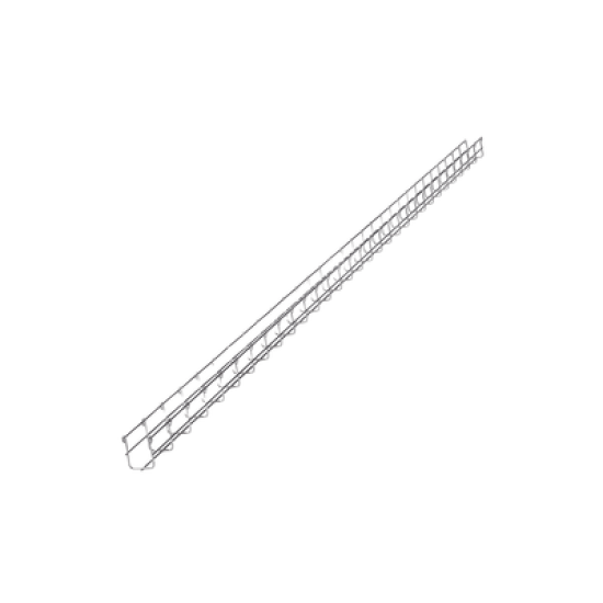 Charola Tipo Malla 66/50 mm, Acabado Electro Zinc, Hasta 53 Cables Cat6, Tramo de 3 Metros