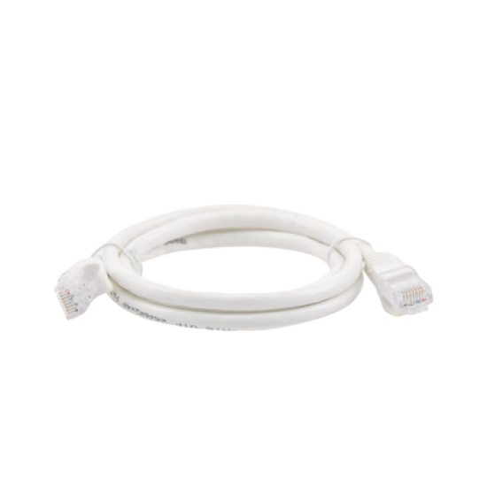 Cable de parcheo UTP Cat6 - 1 m - blanco