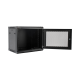 Gabinete PRECISION, Con Puerta Perforada, de 19in, 9UR, 450mm de Profundidad, Color Negro