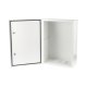 Gabinete para instalación de 2 Baterías PL110D12, Fabricado en Lámina Galvanizada, Accesorios para piso o poste (No incluidos)
