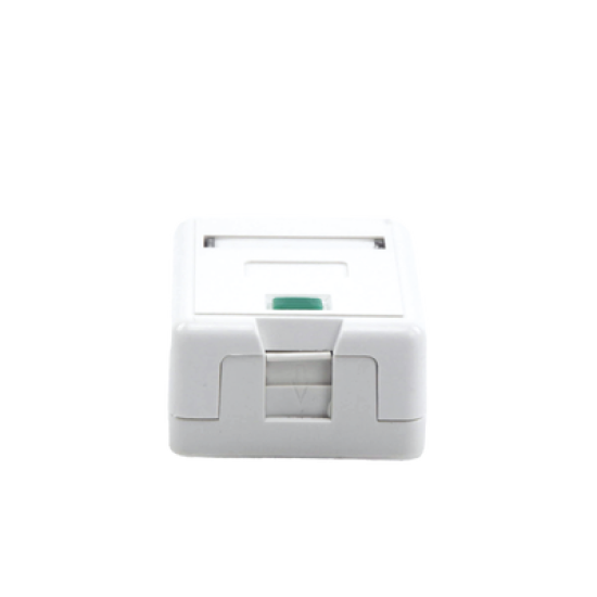Caja de pared con 1 puerto Keystone, no incluye jack