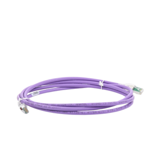 Patch Cord Z-MAX Cat6A S/FTP, CM/LS0H, 7ft, Color Violeta, Versión Bulk