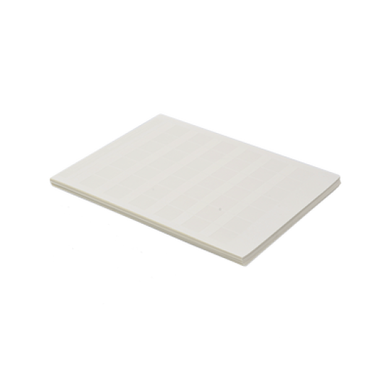 Paquete de Hojas con 2500 Etiquetas de Identificación Auto-laminadas para Impresora Láser/Inyección de Tinta, para Cables de 4.1 a 8.1 mm de Diámetro (10 - 6 AWG), Color Blanco