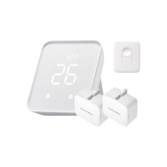 KIT Controlador HUB principal para dispositivos SwitchBot, Señal Wifi y BLUETOOTH, incluye 2 pulsadores y 1 control remoto 