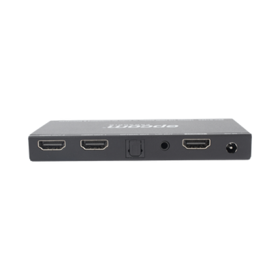 Splitter HDMI 1x2 | 4K@60Hz | Extractor de Audio | Down Scaler | HDR  4:4:4 | EDID | 18Gbps