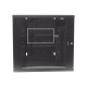 Gabinete PanZone de Montaje en Pared, de 19in, Puerta con Ventana de Seguridad, 12 UR, 762mm de Profundidad, Color Negro