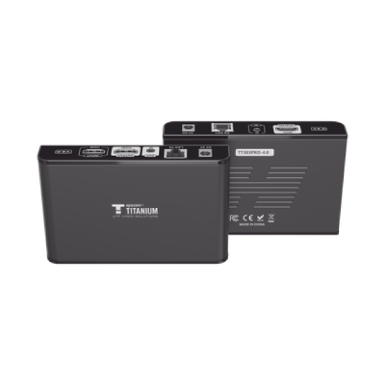 Kit Extensor HDMI para distancias de 120 metros / Resolución 1080P a 60Hz / Cat 6 / Soporta conexión Uno a Uno y Uno a Muchos / Soporta hasta 253 Rx / Salida Loop / Baja Latencia / Uso 24/7 / Soporta HDbitT / Compatible con Switch Gigabit