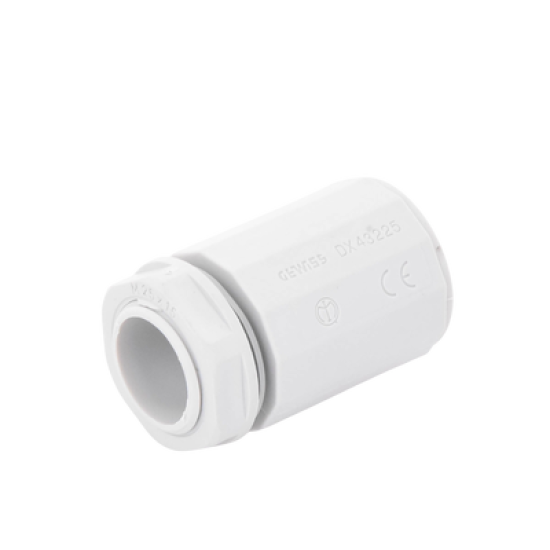 Conector de tubería rígida a caja (Racor), PVC Auto-extinguible, de 50 mm