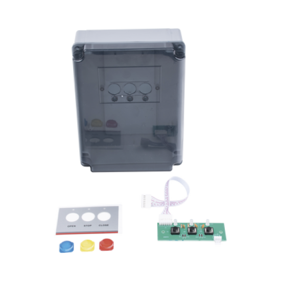 Refacción para barreras XBS y XBF AccessPRO Industrial / Caja de plástico con botonera para cuadro de mando