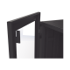 Gabinete Profesional para Telecomunicaciones de 45UR, 1200 mm Profundidad, Incluye 2 Organizadores Verticales de 45 Unidades de Rack, Se envía el Gabinete Armado.