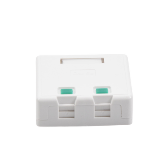 Caja de pared con 2 puertos Keystone, no incluye Jacks 