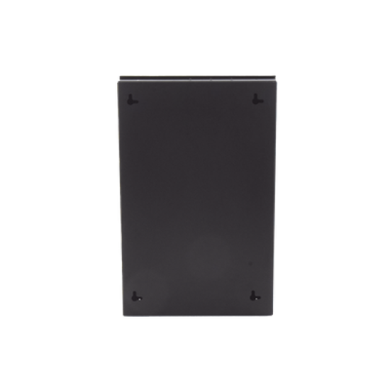 Punto de Consolidación Para 24 Puertos, Con Espacio para 1 UR , Instalación en Piso, Pared o Techo, Fabricado en Acero, Color Negro