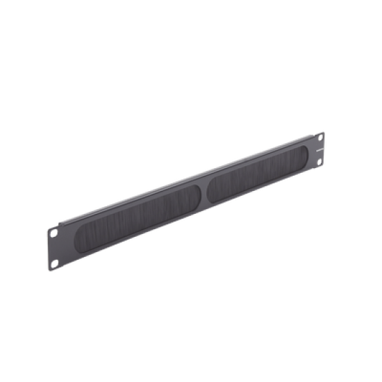 Tapa Ciega para Rack de 19in, Tipo Cepillo de Nylon, para Paso de Cables y Mejor Manejo Térmico, Color Negro, 1UR