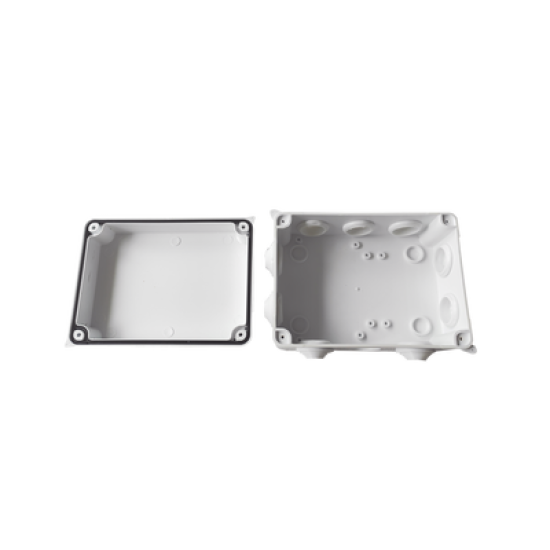 Caja de Conexiones Impermeable IP65, 10 Entradas, Dimensiones 150 x 110 x 70 mm, para Instalaciones Industriales, Comerciales y Residenciales, Incluye Tornillería para su Instalación