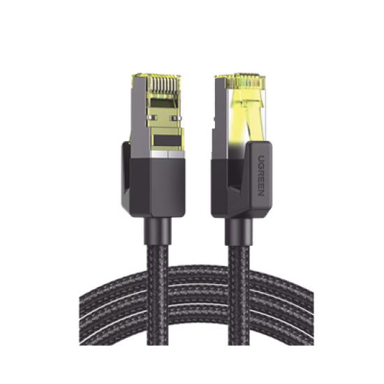 Cable Ethernet Cat7 CLASSâ… F/FTP Redondo con Malla de Nylon 5 Metros