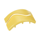 Tapa de Bajada Vertical Exterior de 90º, Para uso con Canaletas 6X4 FiberRunner™, Color Amarillo