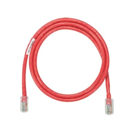 Cable de parcheo UTP Categoría 5e, con plug modular en cada extremo - 2 m. - Rojo Cable de parcheo UTP Categoría 5e, con plug modular en cada extremo - 2 m. - Rojo
