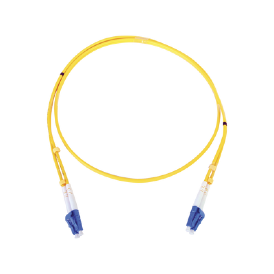 Jumper de Fibra Óptica Monomodo LC/LC Duplex de 1 metro 