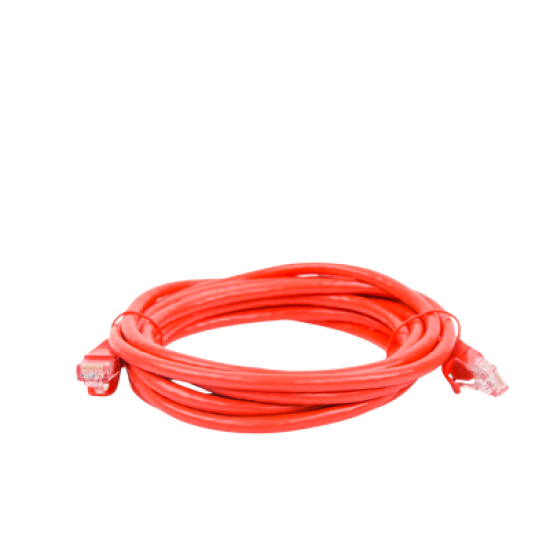 Cable de Parcheo UTP Cat6 - 3.0m. - Rojo