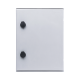 Gabinete de Poliéster IP65 Uso en Intemperie (300 x 400 x 200 mm) con Placa Trasera Interior de Plástico (Incluye Chapa y Llave).