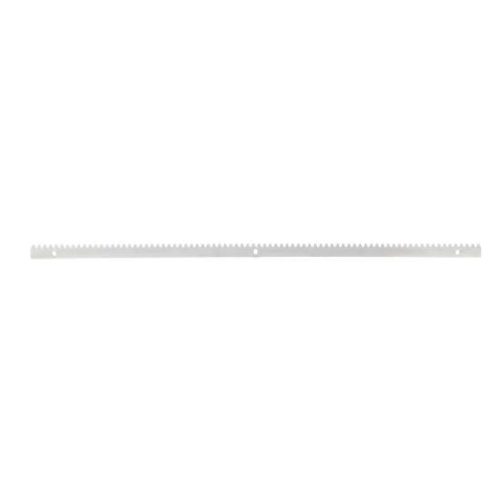 Cremallera de Acero Para Puertas Corredizas / Compatible Con Motores de Piñon Modulo 4 