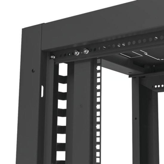 Gabinete Profesional para Telecomunicaciones de 19in, Instalación a Piso, 24UR, 600 mm Profundidad, Se envía el Gabinete Armado.