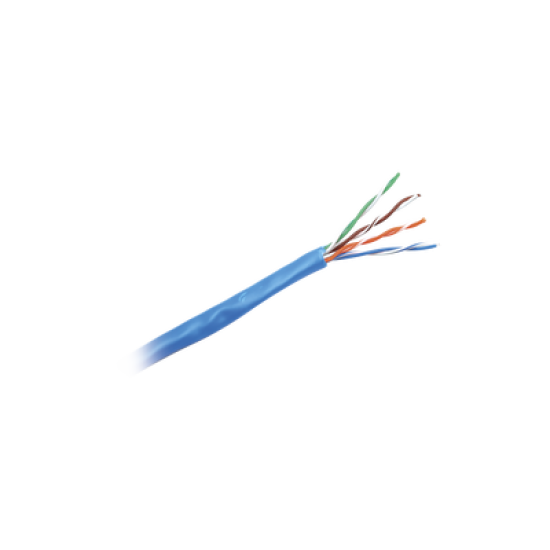 Bobina de cable UTP 305 m. de Cobre, NetKey, Azul, Categoría 5e (24 AWG), PVC (CM), de 4 pares