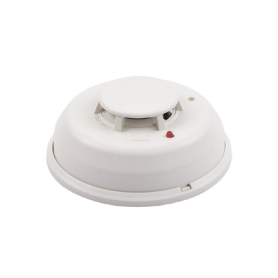 Detector Fotoelectrico de Humo de 4 Hilos con Relevador y Sensor de Temperatura, Serie i3