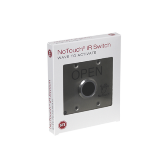 Interruptor IR NoTouch® de Acero Inoxidable, Salida Doble, ABIERTO