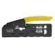 Ponchadora/Pelacables/Cortacables Compacta con Matraca para Conectores  RJ45 y RJ11/RJ12.
