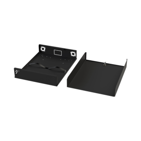 Gabinete Metálico para DVR/NVR. Tamaño Max. de DVR/NVR: 445 x 88 x 400mm (An.xAl.xProf.). Compatible con Fuente SLIM.