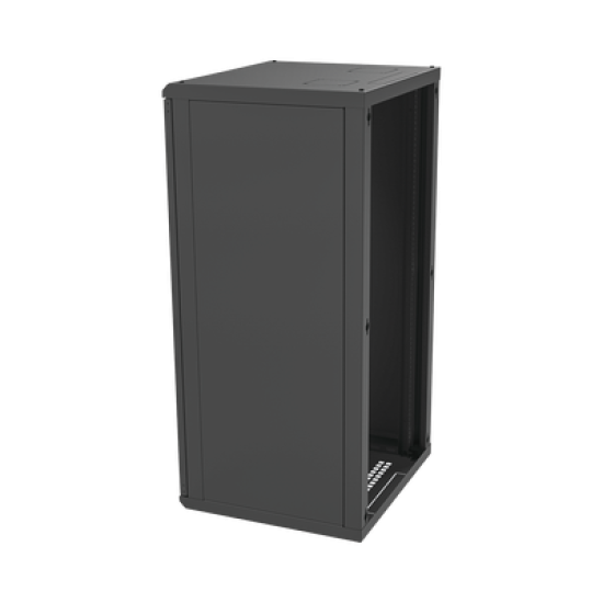 Gabinete para Montaje en Pared, Puerta de Cristal Templado, Cuerpo Fijo con Rack 19