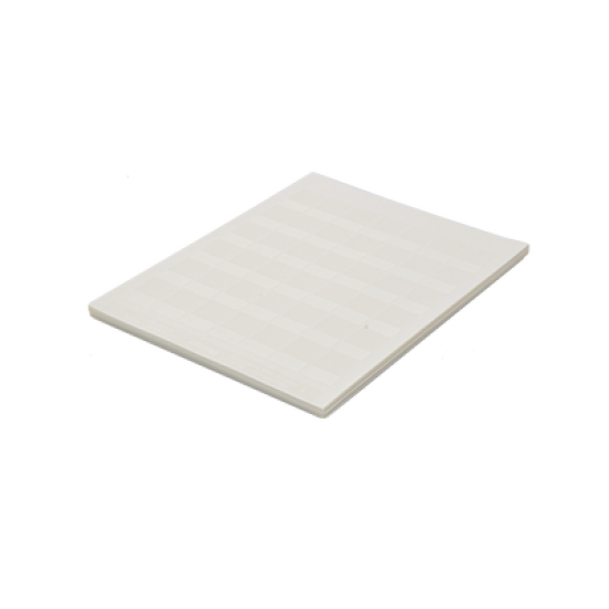 Paquete de Hojas con 2500 Etiquetas de Identificación Auto-laminadas para Impresora Láser/Inyección de Tinta, para Cables de 4.1 a 8.1 mm de Diámetro (10 - 6 AWG), Color Blanco