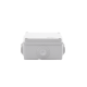 Caja de derivación de PVC Auto-extinguible con 6 entradas, tapa atornillada, 100x100x50 MM, (Medidas internas, mayor área permisible para e cable, Para exterior (IP55)