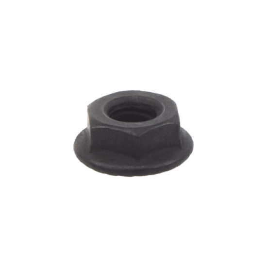 TUERCA HEX DENTADA  1/4 BLACK OXIDE