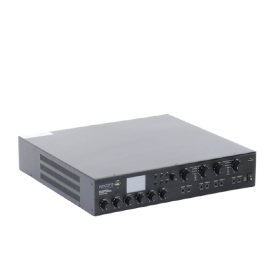 Amplificador Mezclador Matricial | 4 zonas | 240w por canal | 6 entradas | Receptor de medios
