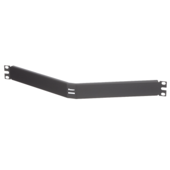 Tapa Ciega Para Rack Estándar de 19in, Angulado, de Acero, 1UR, Color Negro