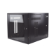 Gabinete PanZone de Montaje en Pared, de 19in, Puerta con Ventana de Seguridad, 12 UR, 762mm de Profundidad, Color Negro