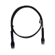 Cable de Parcheo Ultra Slim Con RJ45 Flexible UTP Cat6 - 1 m Negro Diámetro Reducido