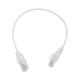 Cable de Parcheo Slim UTP Cat6 - 30 cm Blanco, Diámetro Reducido (28 AWG)