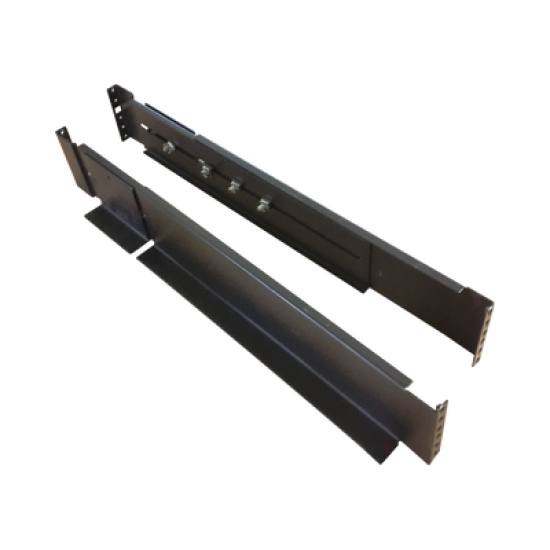 Kit de rieles para montaje de UPS Epcom Power Line en Rack / Gabinete de 4 postes, incluye un par de rieles con soporte en 