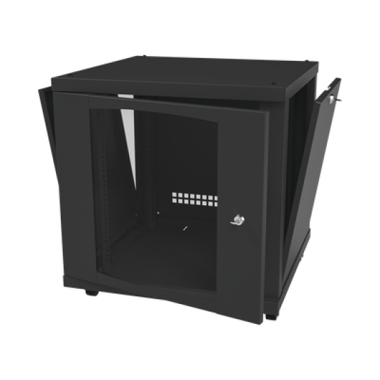Gabinete Profesional para Telecomunicaciones de 12UR, 638 mm Profundidad.
