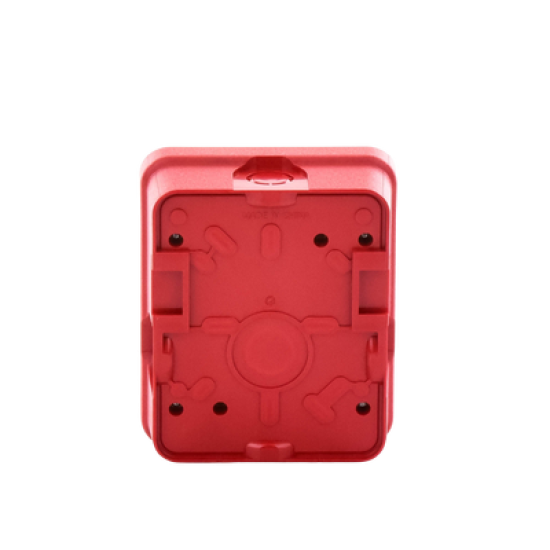 Cubierta para instalar sirenas estrobo en exterior compatible con estrobos sirenas Hochiki color rojo
