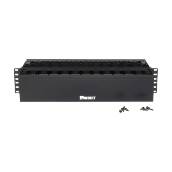 Organizador de Cables Horizontal PatchLink, Doble (Frontal y Posterior), Para Rack de 19in, 2UR