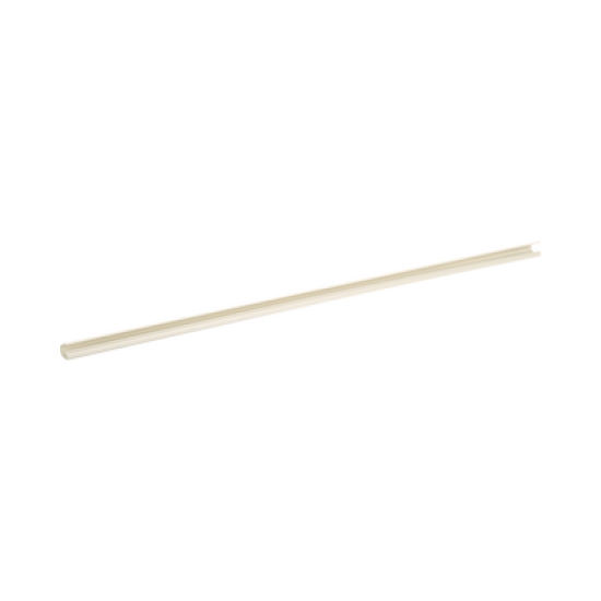 Canaleta LD3 de PVC rígido, con cinta adhesiva para instalación sin herramientas, 19.6 x 11.2 x 1828.8 mm, Color Blanco Mate