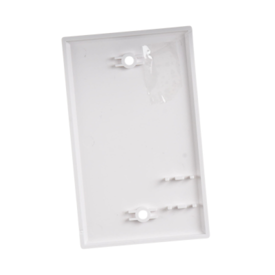 Placa de Pared Ciega Universal, Color Blanco