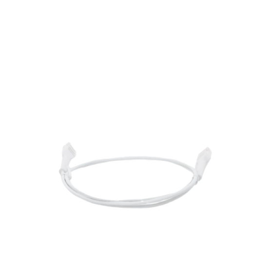 Cable de Parcheo Ultra Slim Con RJ45 Flexible UTP Cat6 - 1 m Blanco Diámetro Reducido