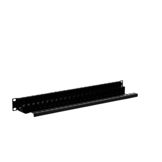 Patch Panel Z-MAX, de 24 puertos, Modular (vacío), Plano, 1UR