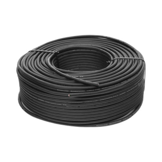 Cable para Micrófono de 100 Metros | Compatible con Conectores XLR,  6.5 mm, 3.5 mm y RCA | PVC | Marcado por Metro | Alta Fidelidad | Núcleo de Cobre Puro.